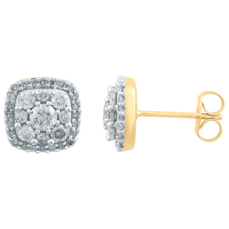Boucles D'oreilles Délicates En Argent Avec Diamants CZ - Clous Pendants, Perle Et Zirconium