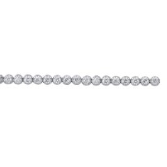 TJD 1.50 Carat Natural Brilliant Cut Diamond 14 Karat White Gold Tennis Bracelet