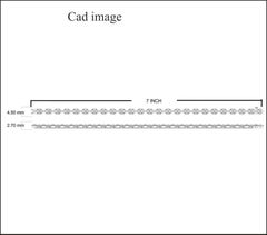 TJD 1.50 Carat Round Diamond 14K White Gold Chevron-Style Diamond Bracelet