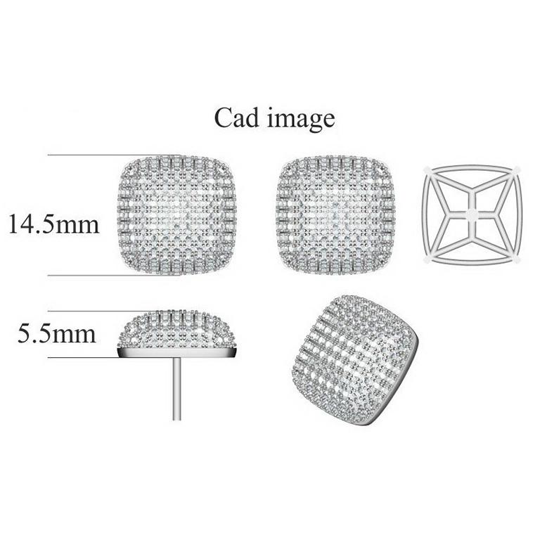 Audaci e classici, questi orecchini con diamante sono un must del portagioie. Realizzato in oro giallo 18 carati e tempestato di 290 diamanti rotondi con incastonatura a pavé, risplende di colore H. H. I1. Questi orecchini affascinano con 2.00