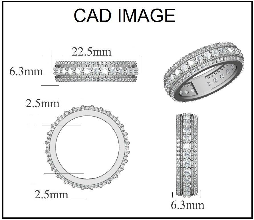 Bring charm to your look with this diamond ring. The ring is crafted from 14-karat gold in your choice of white, rose, or yellow, and features 144 round diamonds, Prong set, H-I color I2 clarity and a high polish finish complete the Brilliant