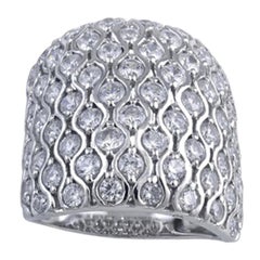 TJD 5,00 Karat Runder Diamant 14 Karat Gold Multi Stein Kleid Cocktail-Ring