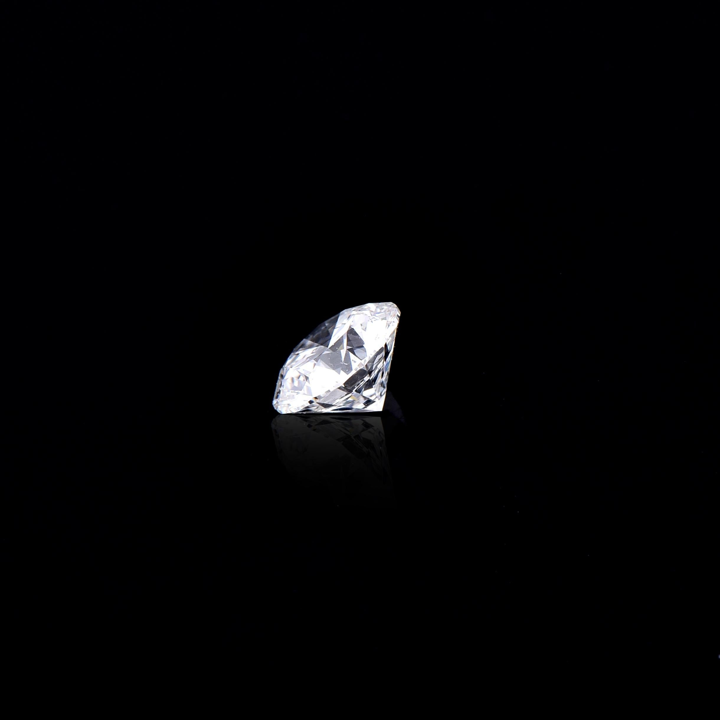 TJD-zertifizierter kanadischer farbloser, farbloser 0,54 Karat runder, loser Diamant im Brillantschliff (Rundschliff) im Angebot
