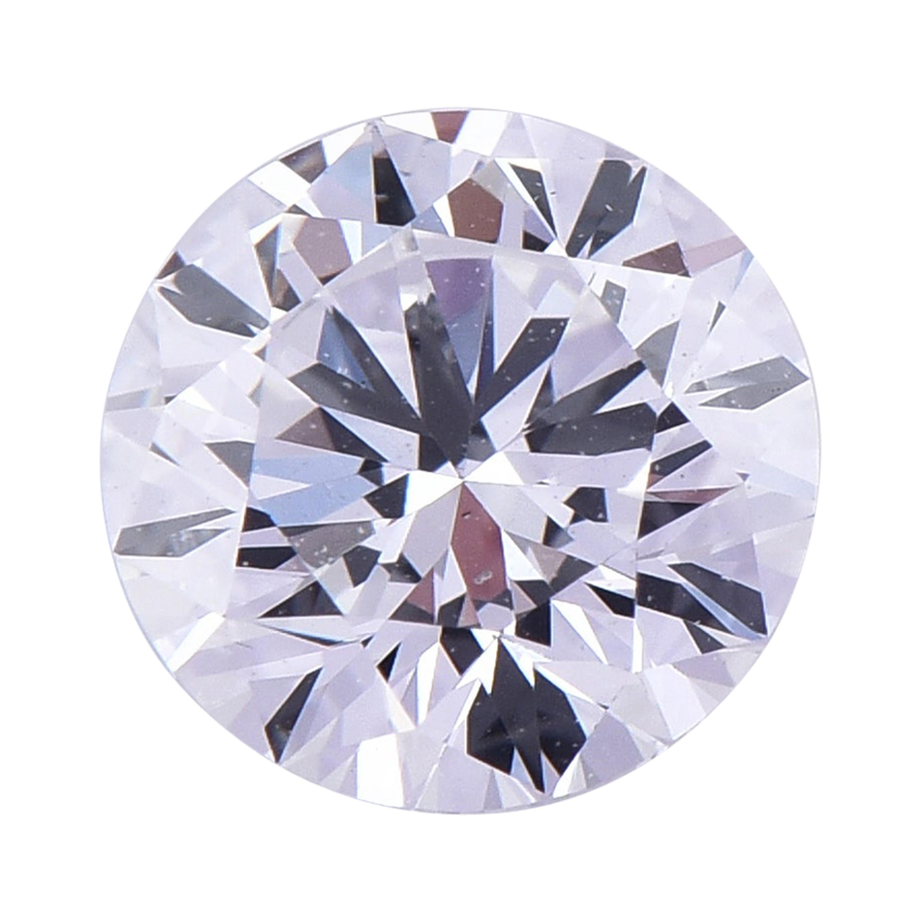 Diamant libre canadien certifié TJD, incolore, de 0,55 carat, taille ronde brillant