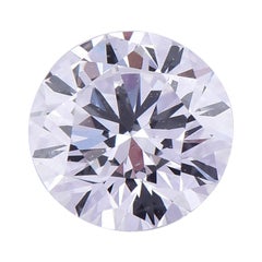 TJD Zertifizierter Kanadischer Farbloser 0,55 Karat Runder Brillantschliff Loser Diamant