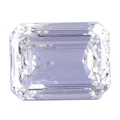TJD GIA zertifiziert 1,01 Karat loser Diamant im Smaragdschliff, J Farbe IF KlarheitTJD GI