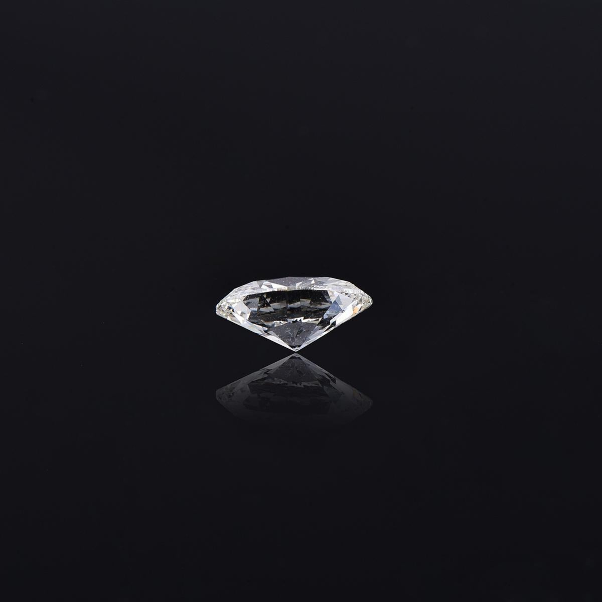 Taille ovale TJD Diamant taille ovale brillant non serti 1,01 carat certifié par le GIA, couleur K, pureté IF en vente