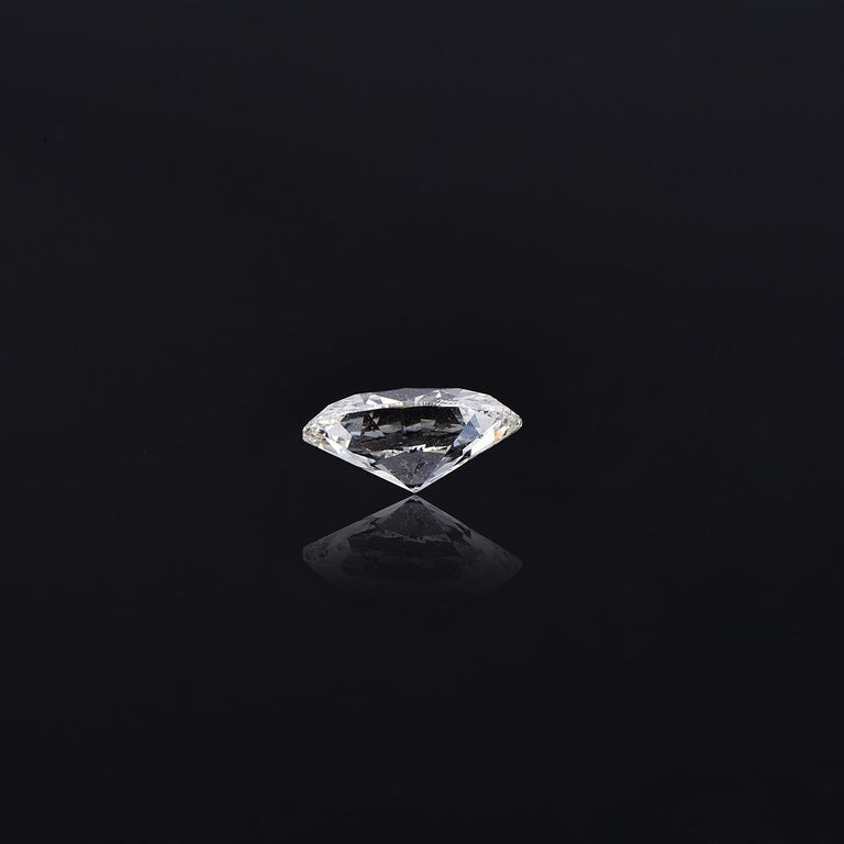 Oval Cut TJD GIA Certified 1.01 Carat Oval Brilliant Cut Loose Diamond K Color IF Clarity For Sale