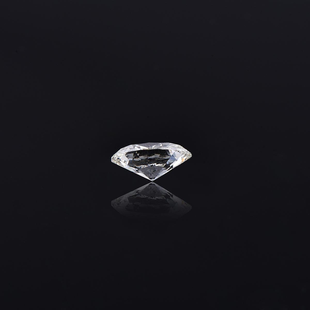 Taglio ovale TJD GIA Certified 1.01 Carat Oval Brilliant Cut Loose Diamond Colore K IF Chiarezza in vendita