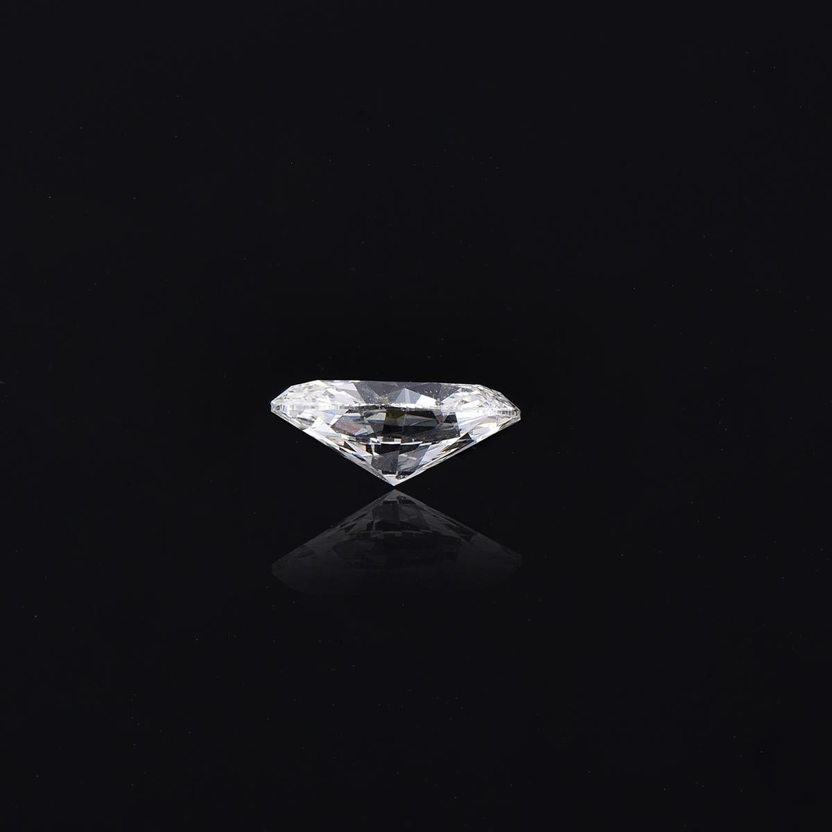 Taglio ovale TJD GIA Certified 1,03 Carat Oval Brilliant Cut Loose Diamond Colore K IF Chiarezza in vendita
