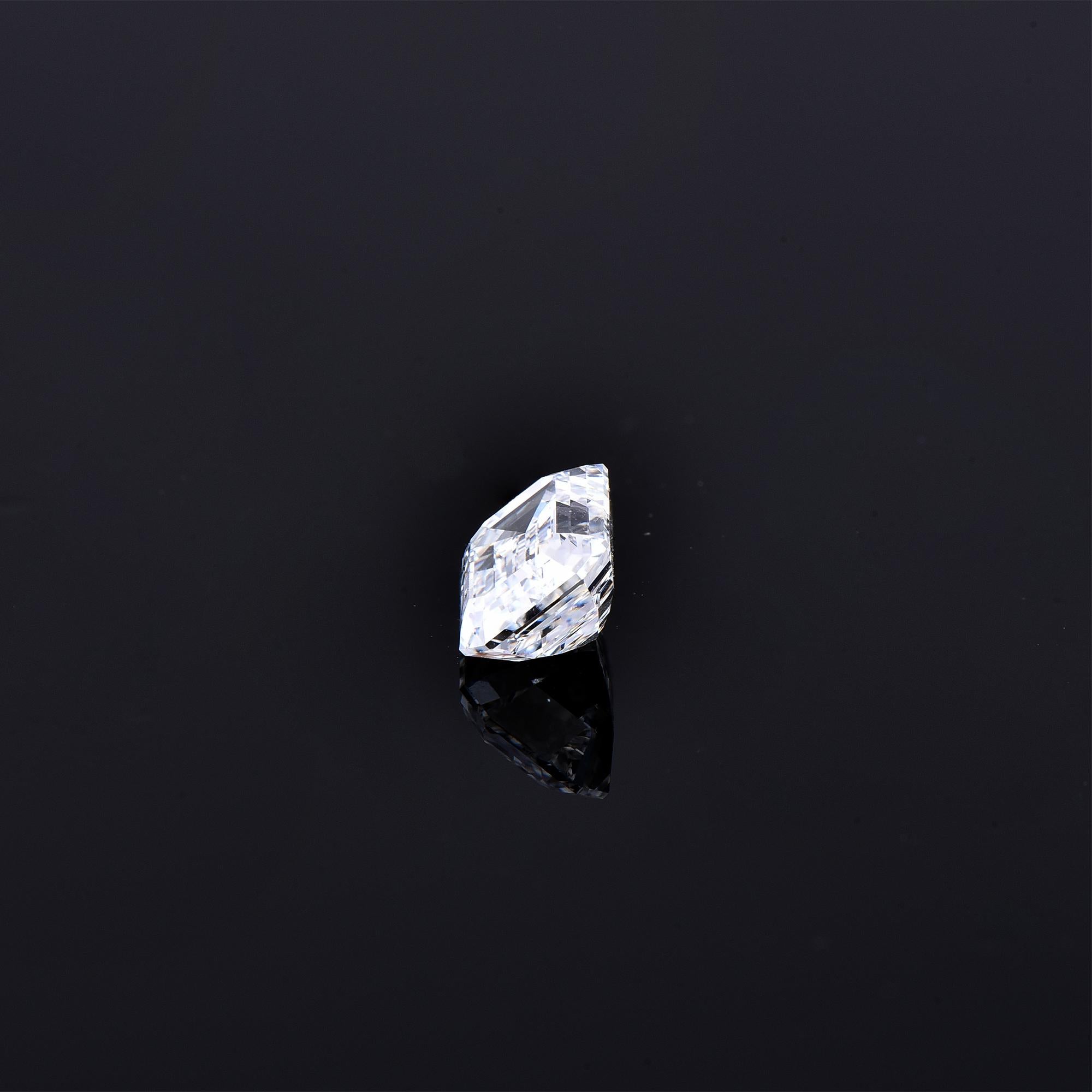 Moderne Diamant non serti de 1,08 carat de taille émeraude certifié GIA, couleur D, pureté VVS1, TJD en vente