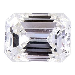 TJD Diamante Suelto Corte Esmeralda Certificado IGI de 1,03 Quilates, Color K Claridad IF
