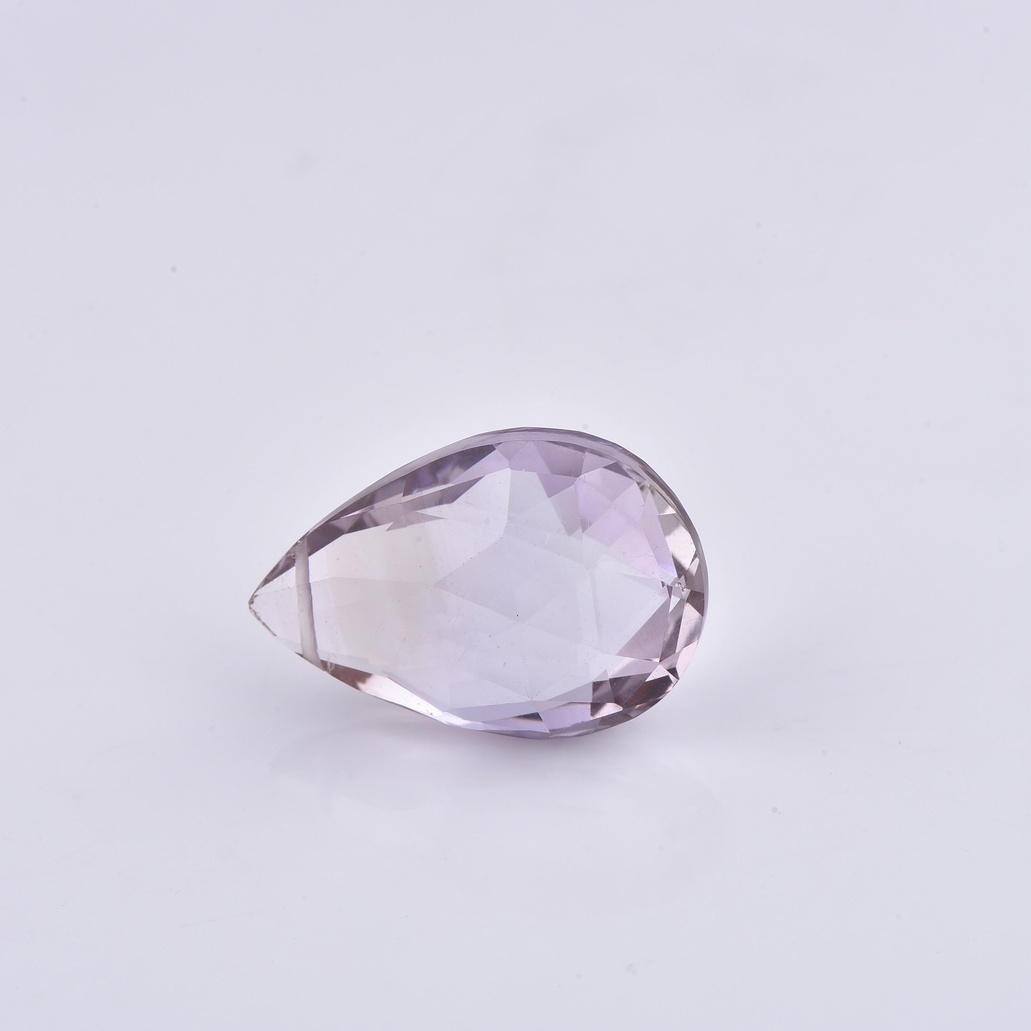TJD Loose Natural Amethyst 11,55 Cts Birne Form Edelstein für jeden Schmuck (Moderne) im Angebot