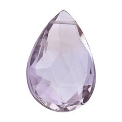 TJD Améthyste naturelle non sertie en forme de poire 11,55 carats, pierre précieuse pour tout bijou