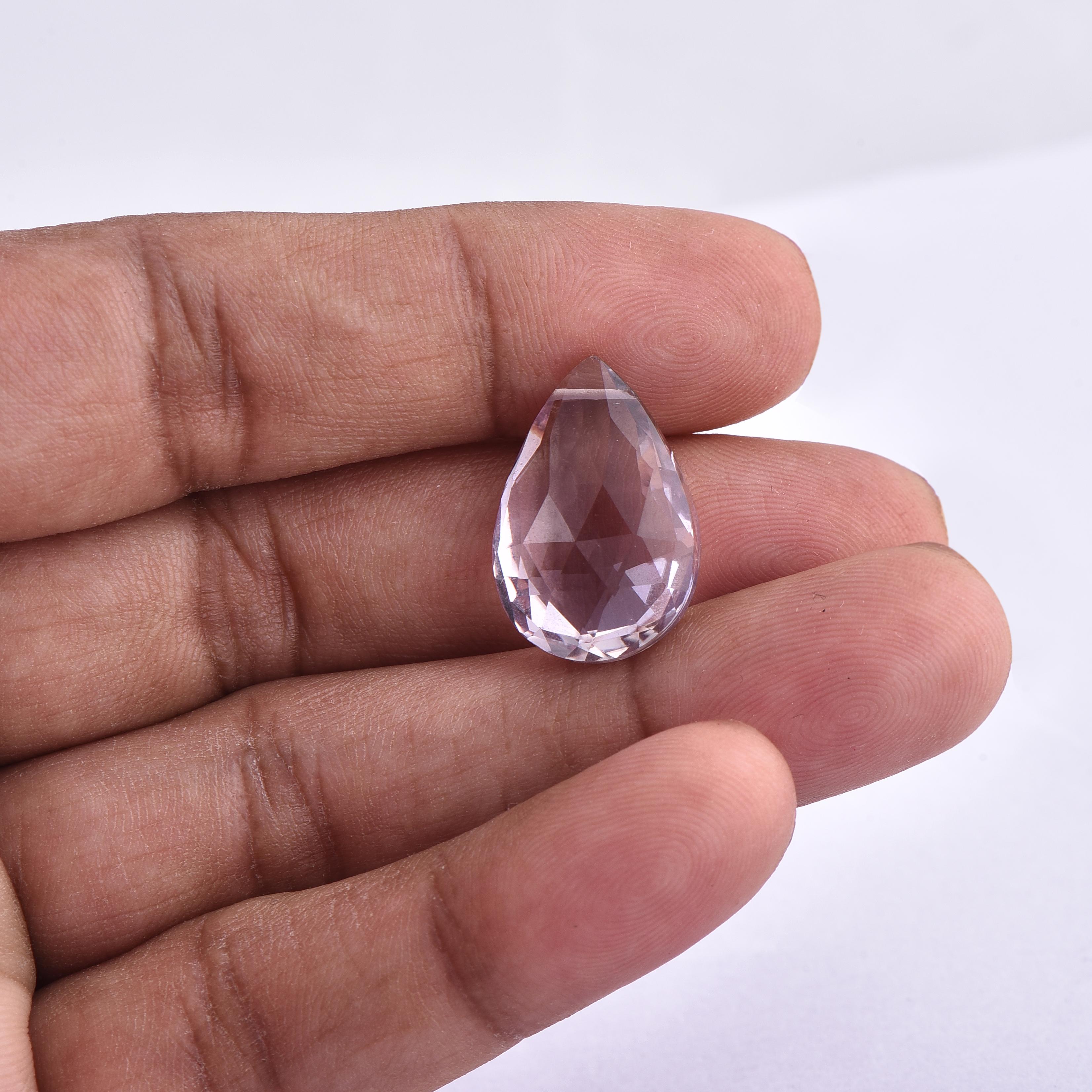 Pear Cut TJD Loose Natural Amethyst 13.20 Cts Pear Shape Gemstone for Any Jewellery For Sale