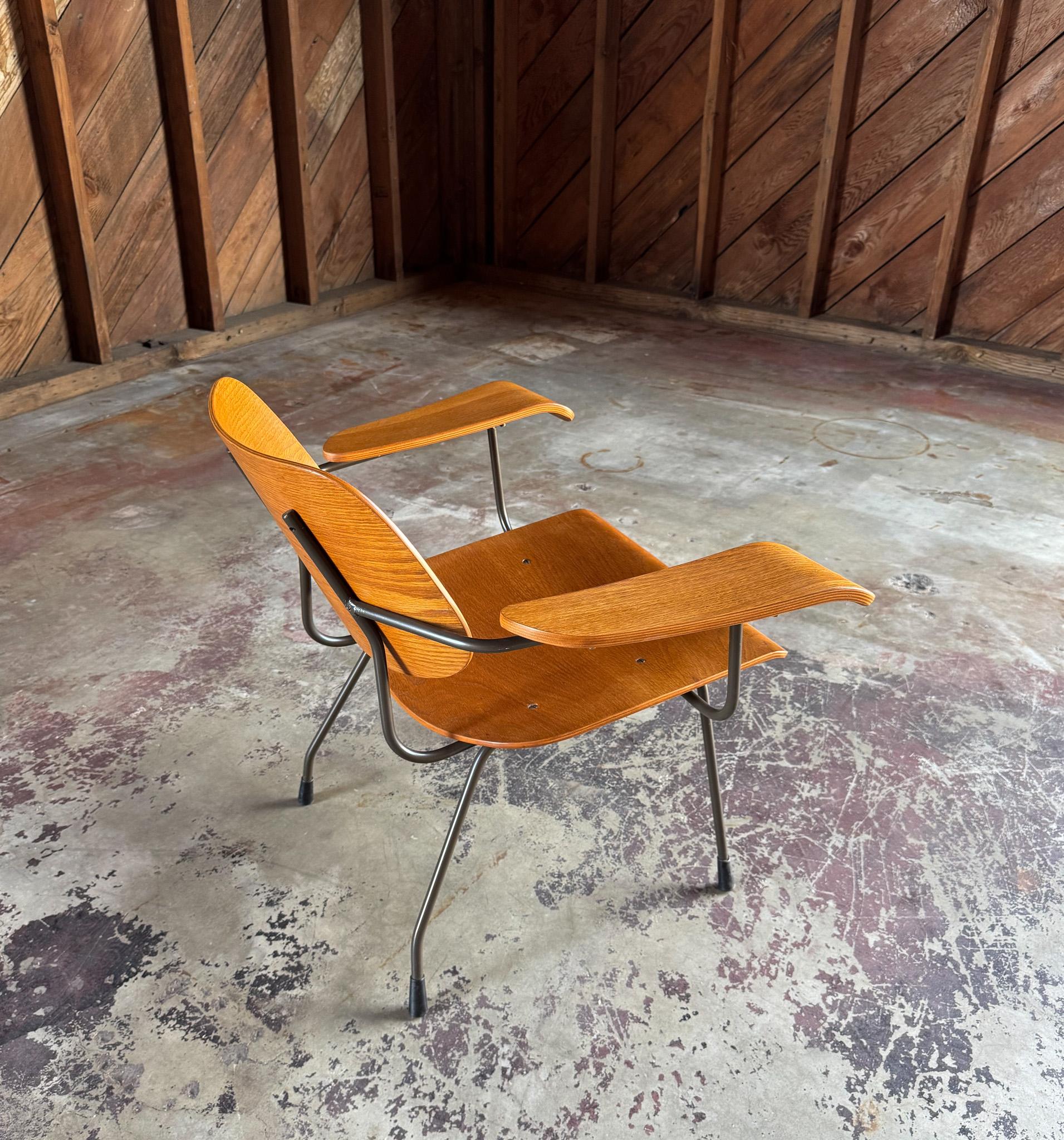 Tjerk Reijenga 8000 Bent Plywood Lounge Chair for Pilastro, Netherlands c.1962 3