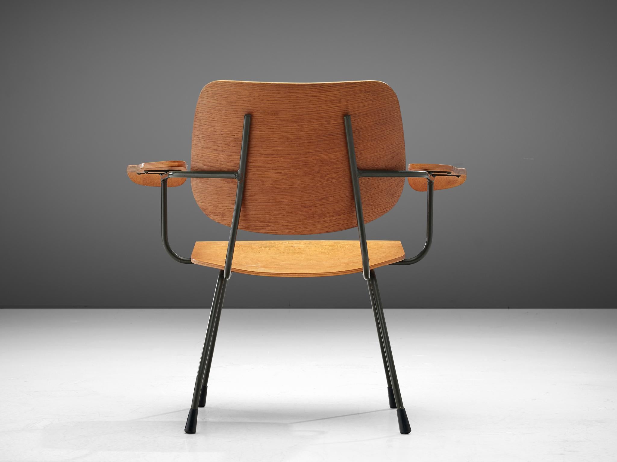 Dutch Tjerk Reijenga '8000' Easy Chair in Plywood, 1962