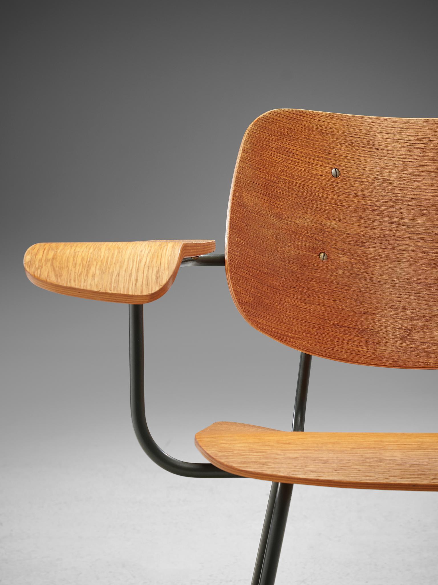 Tjerk Reijenga '8000' Easy Chair in Plywood, 1962 In Good Condition In Waalwijk, NL