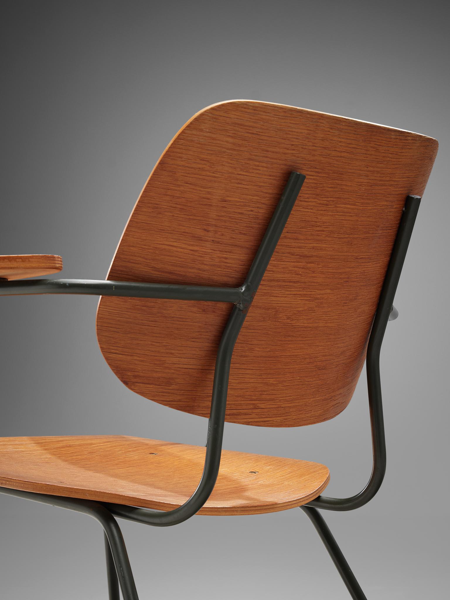 Mid-20th Century Tjerk Reijenga '8000' Easy Chair in Plywood, 1962