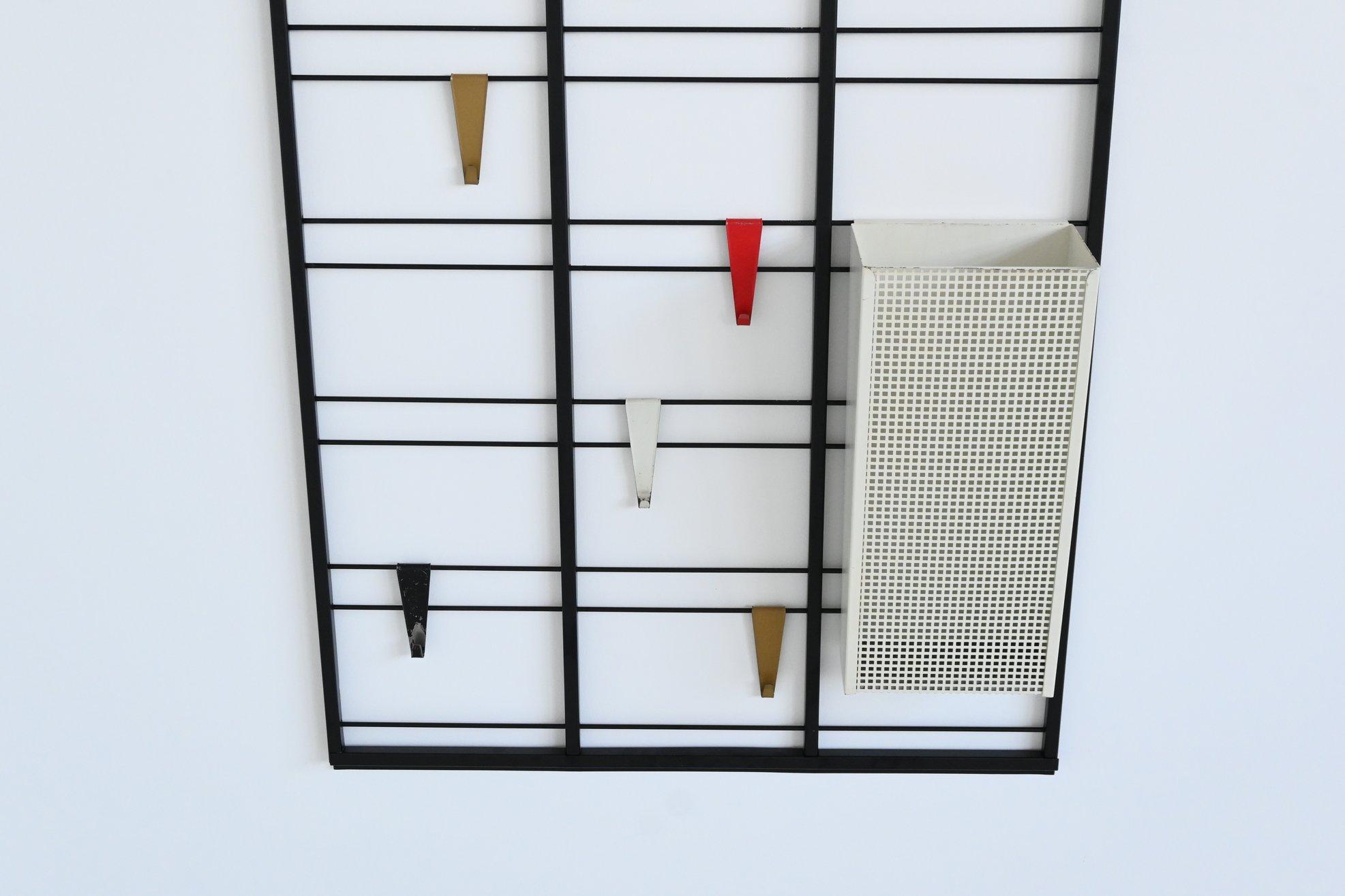 Metal Tjerk Reijenga Servo Muto coat rack Pilastro The Netherlands 1960 For Sale