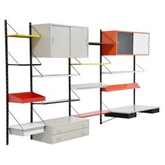 Retro Tjerk Reijenga shelving unit by Pilastro Holland, 1960