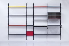 Tjerk Reijenga Shelving Wall Unit by Pilastro, Holland, 1960