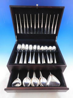 Tjorn by Dansk Sterling Silver Flatware Set 12 Dinner Service 62 Pcs Modern