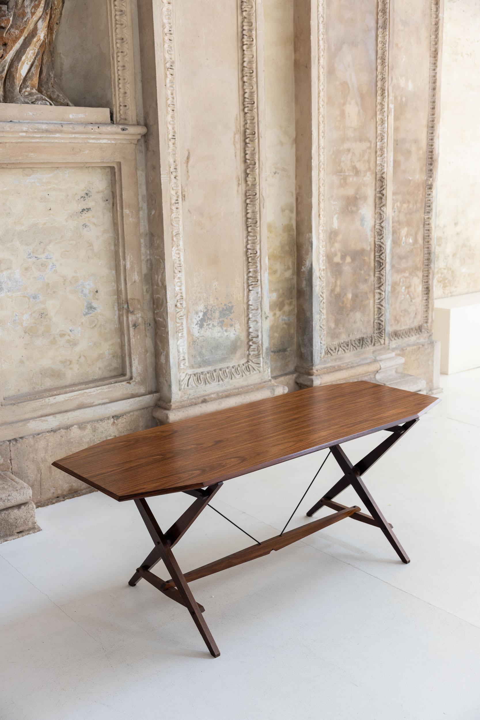 TL 22 Cavalletto-Tisch entworfen von Franco Albini für Poggi Pavia, Italien 1955 (Italienisch)
