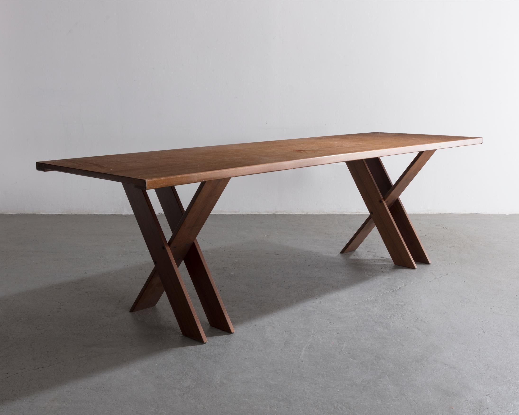 TL 58 dining table. Designed by Marco Zanuso for Poggi, Italy, 1974.