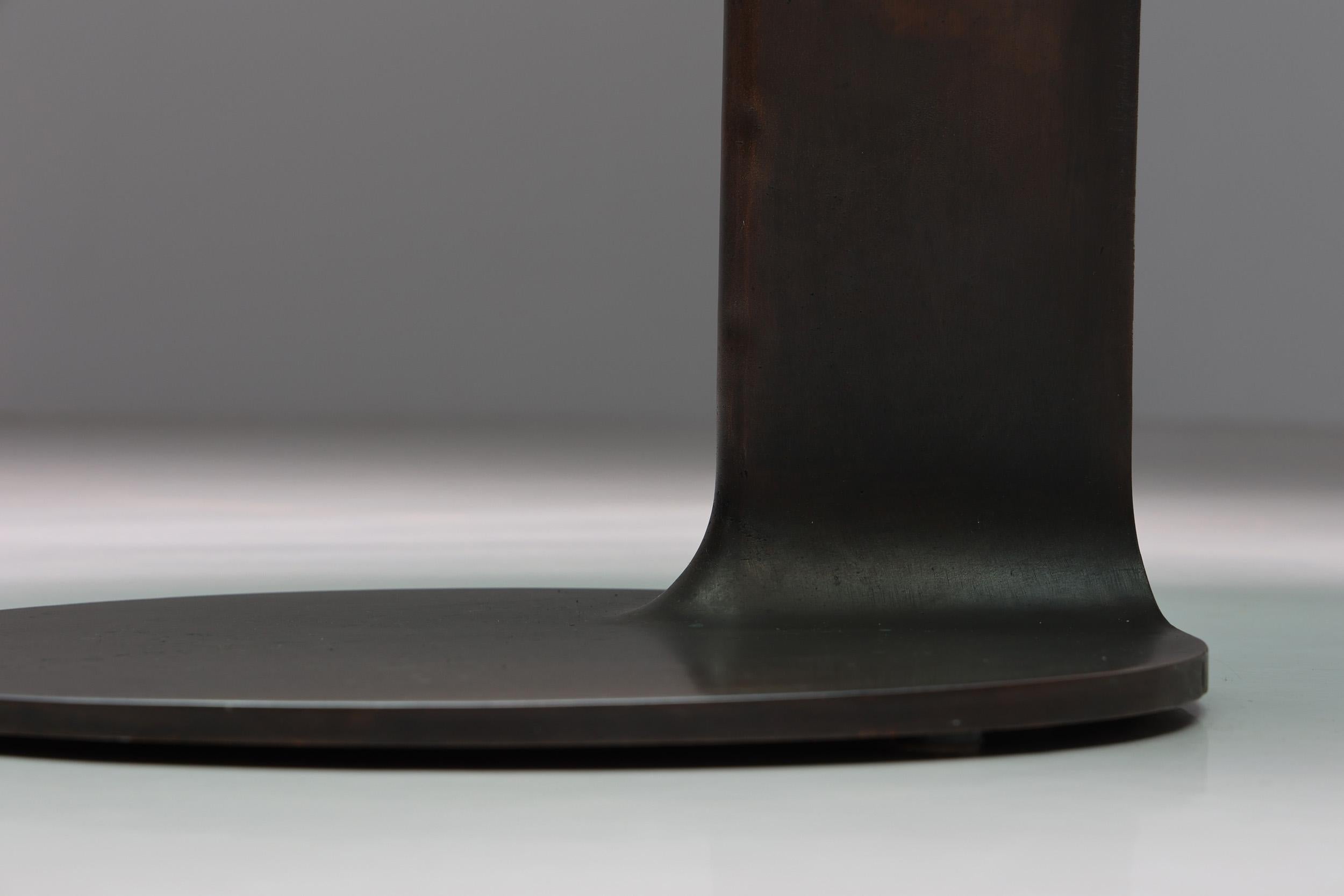 Table de salle à manger TL59 en bronze et verre par Afra & Tobia Scarpa pour Poggi, 1975 en vente 3