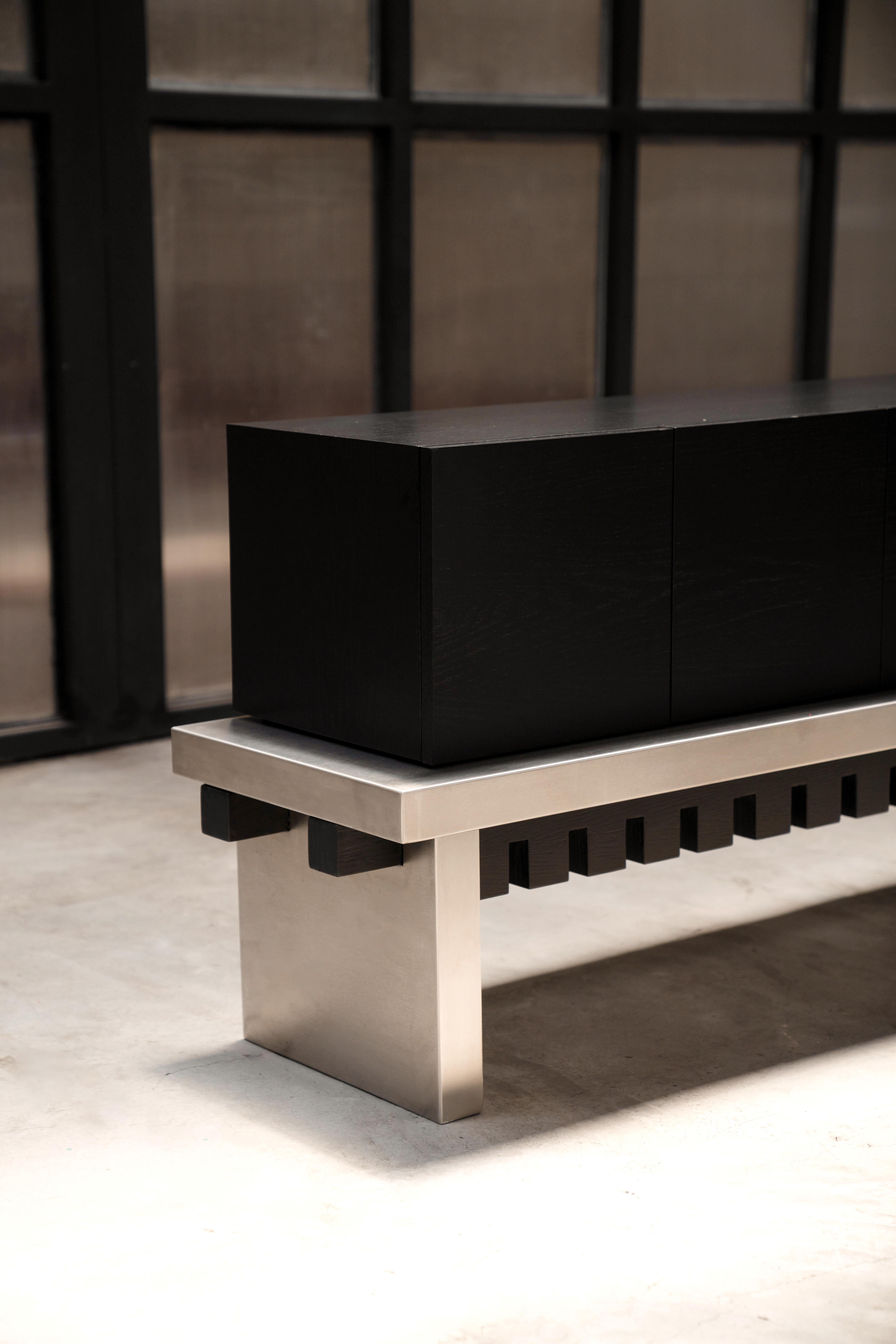 Hand-Crafted Tlameme Contemporary Credenza For Sale