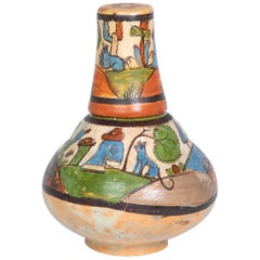 Tlaquepaque Mexican Bedside Water Bottle with Tumbler Top