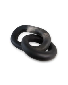 Tlaxco Handmade Black & Clear Resin Chain Sculpture, in Stock