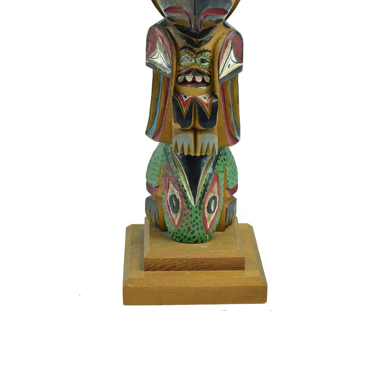 Mid-20th Century Ditidaht/Nuu-Chah-Nulth Totem By Raymond Williams For Sale