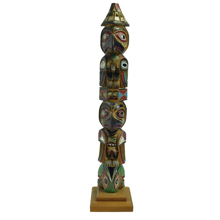 Ditidaht/Nuu-Chah-Nulth Totem By Raymond Williams For Sale