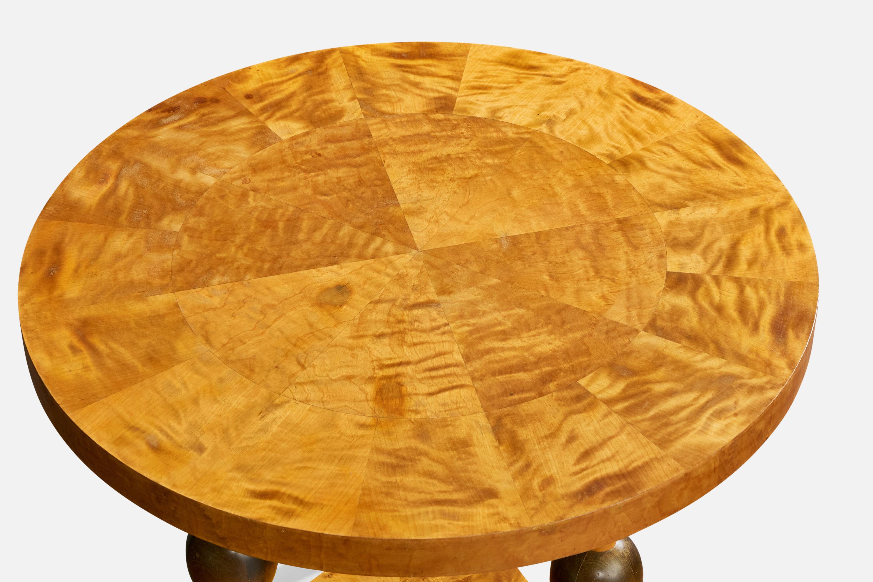 Mid-20th Century TMF, Side Table, Birch, Sweden, 1930s For Sale