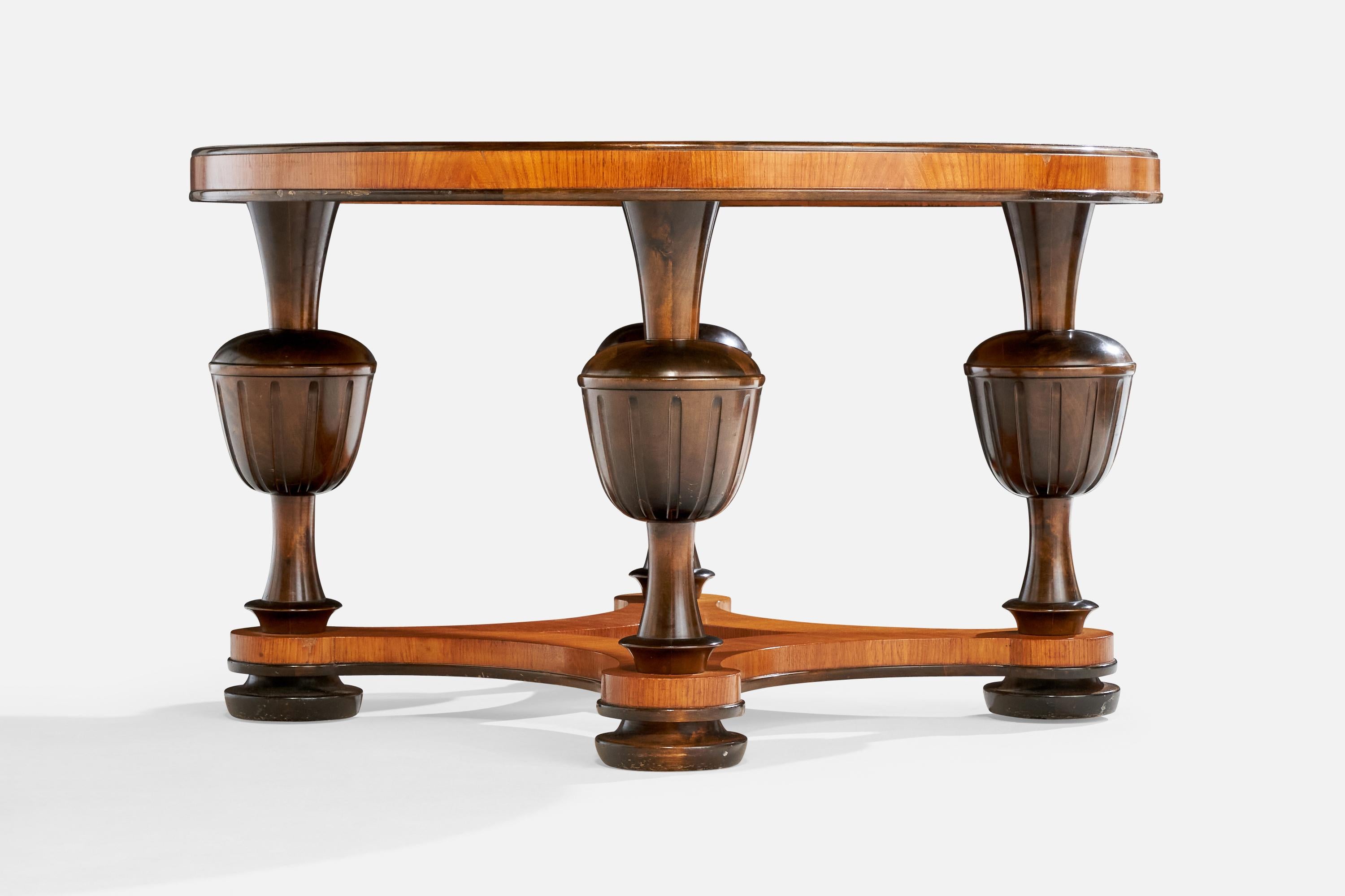 TMF, table d'appoint, chêne, bouleau, Suède, 1943 en vente 3