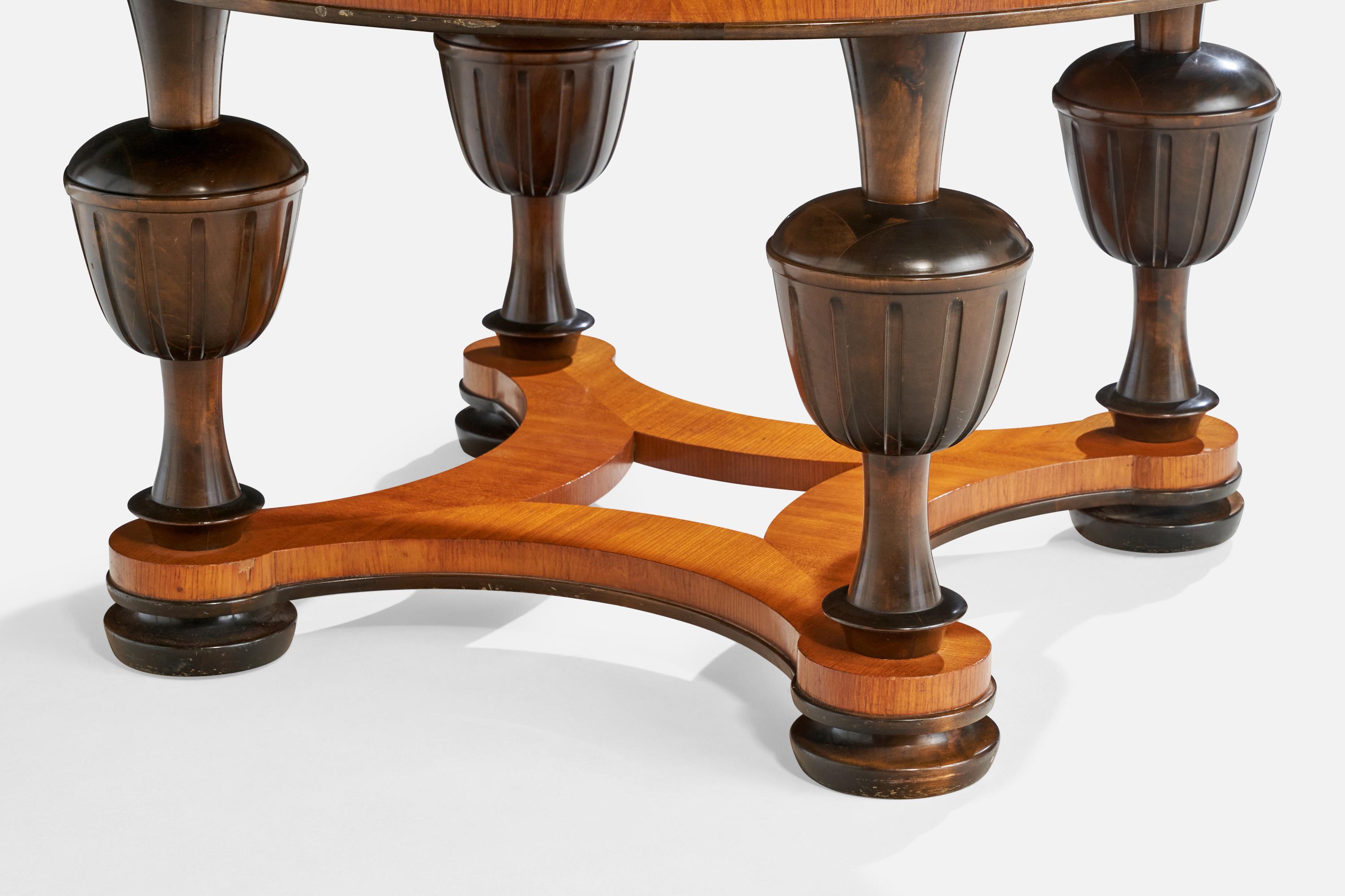 TMF, table d'appoint, chêne, bouleau, Suède, 1943 en vente 4