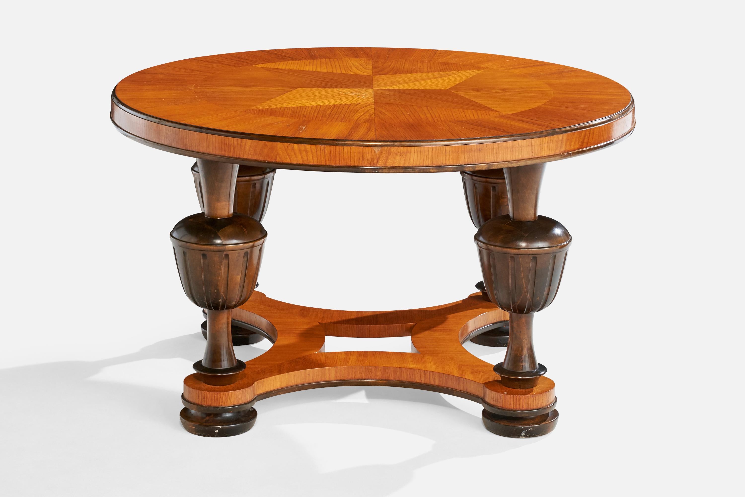 Scandinave moderne TMF, table d'appoint, chêne, bouleau, Suède, 1943 en vente