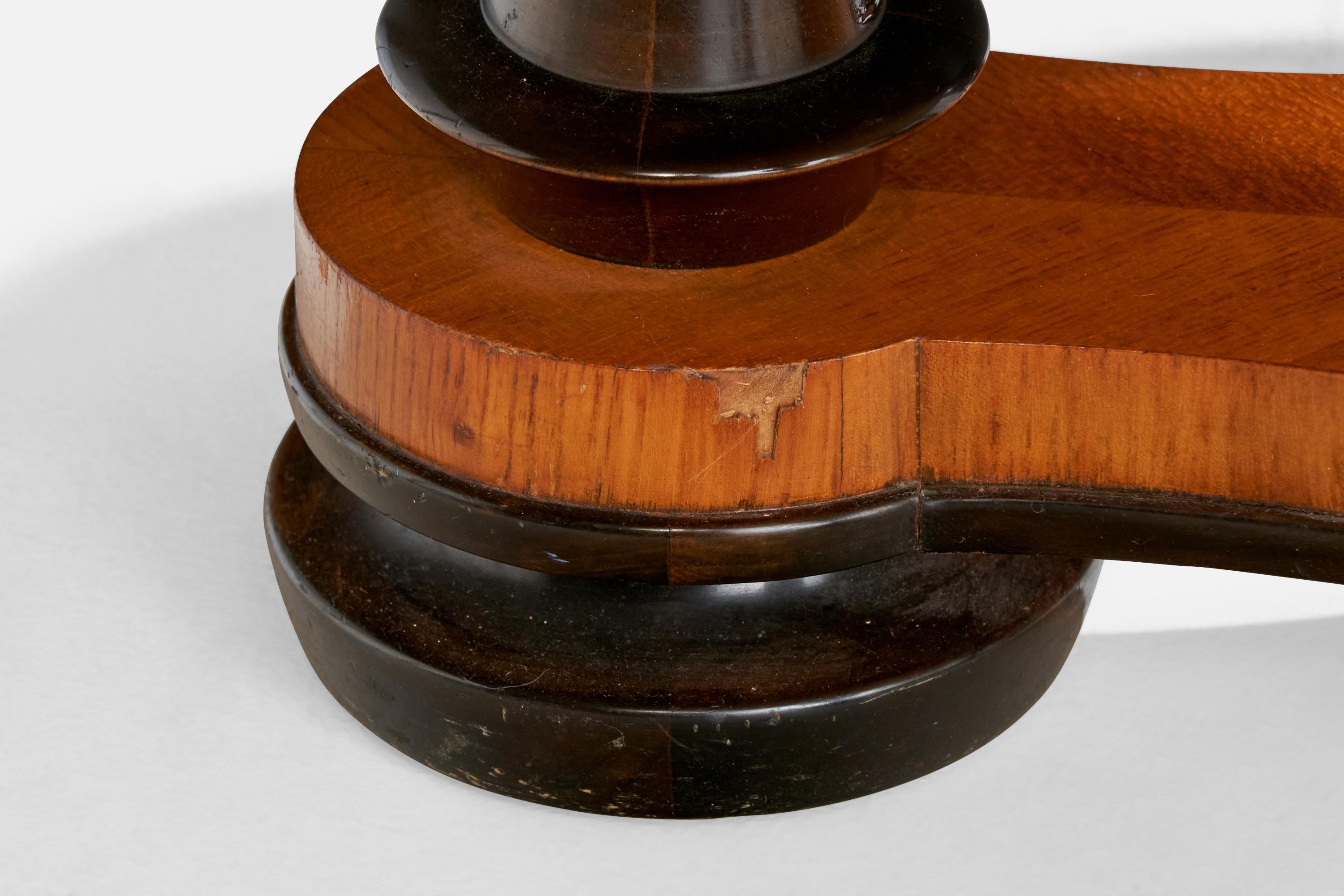 Bouleau TMF, table d'appoint, chêne, bouleau, Suède, 1943 en vente
