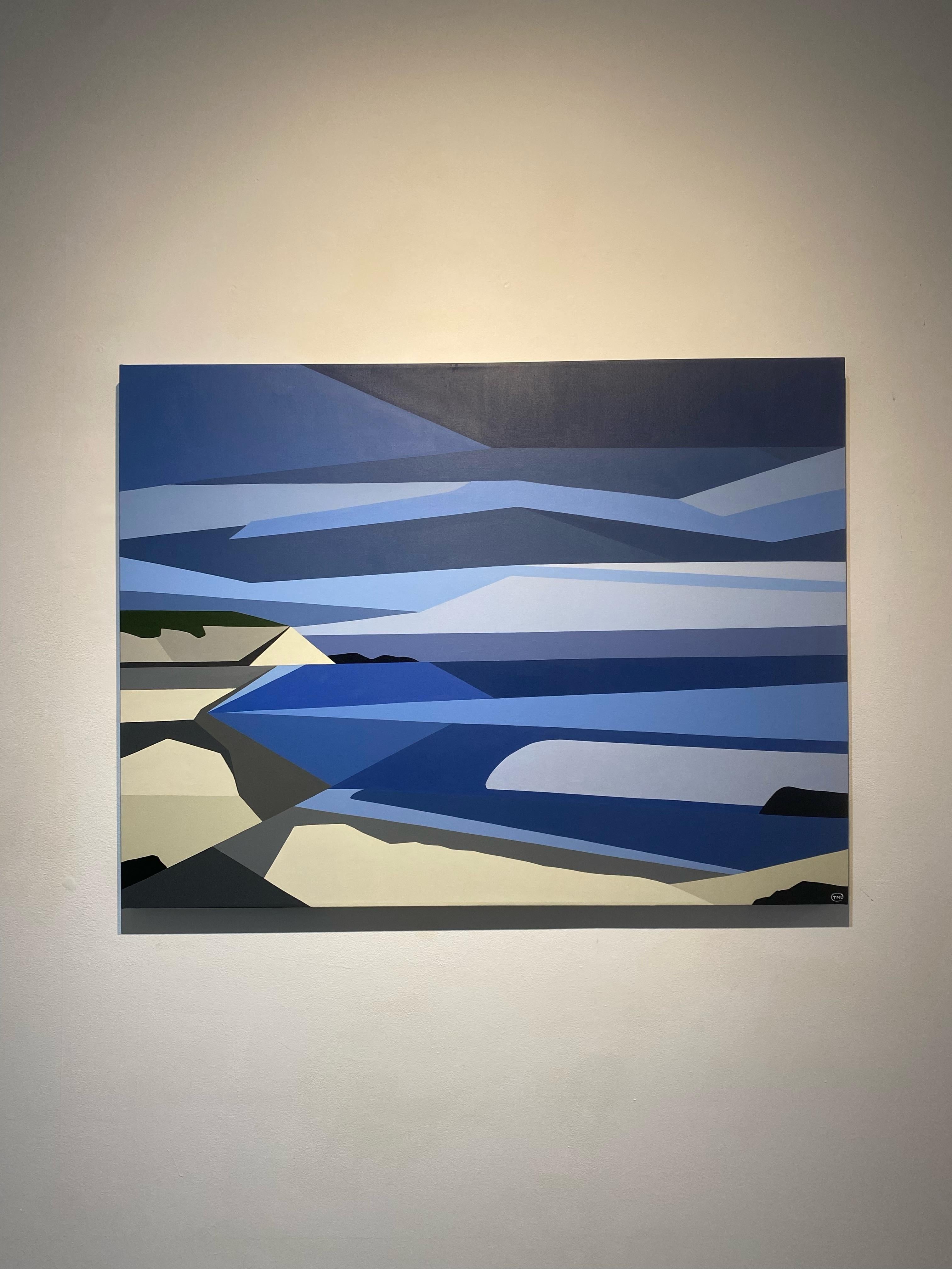 Ditch Plains 2 - Contemporary Painting by TMU