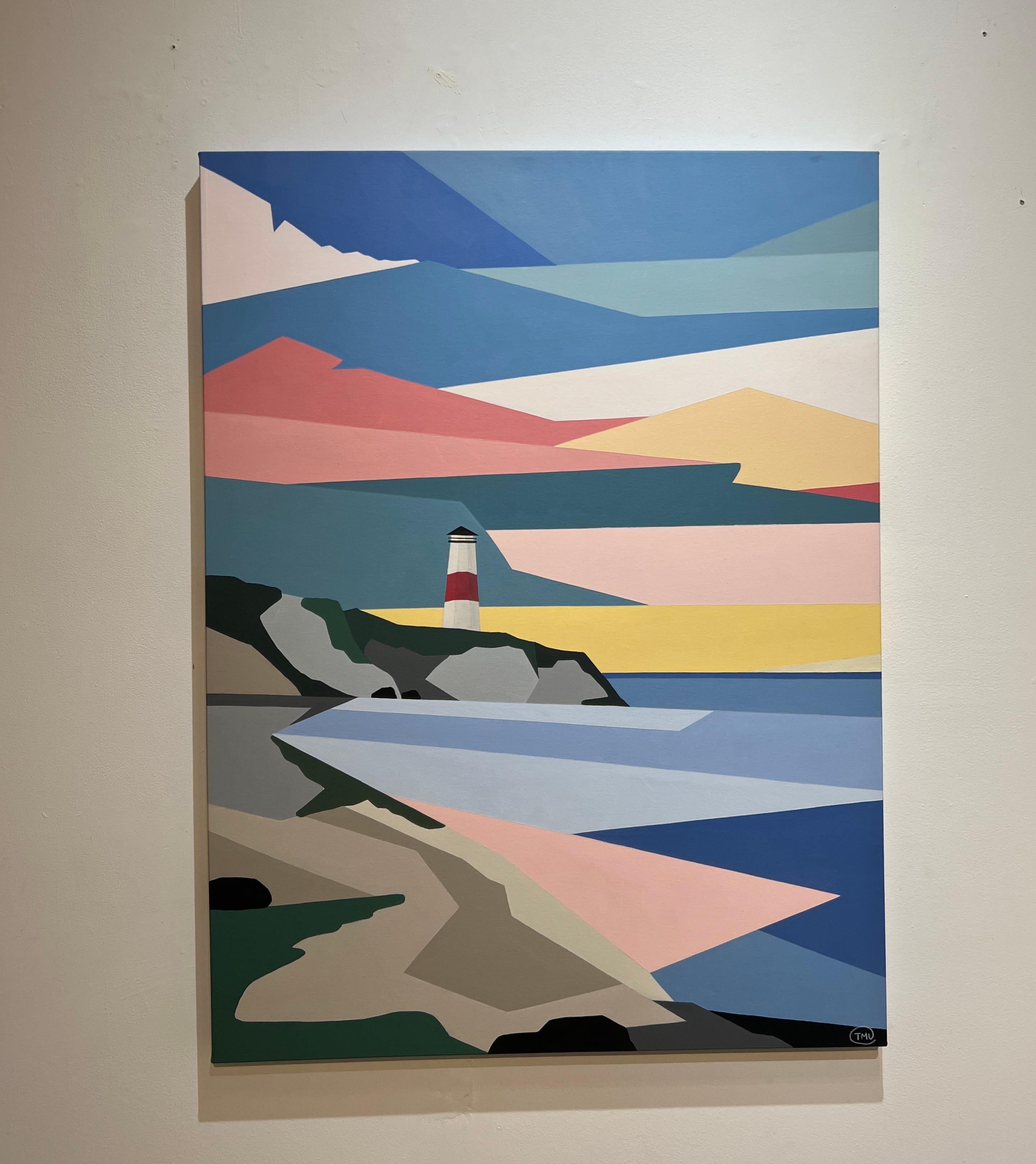 Alba di Montauk - Abstract Painting Marrone di TMU