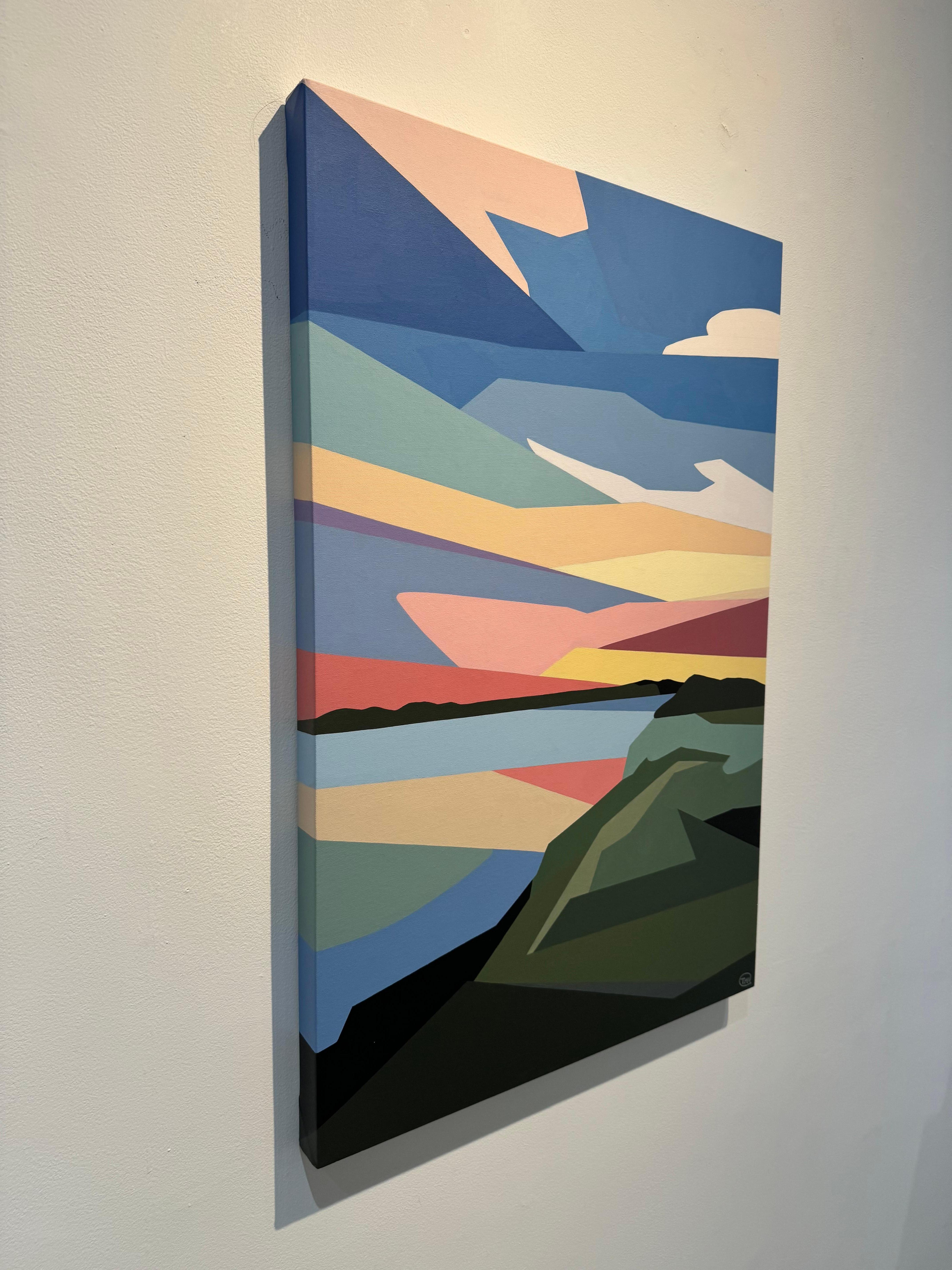 Sundown - Contemporary Painting by TMU