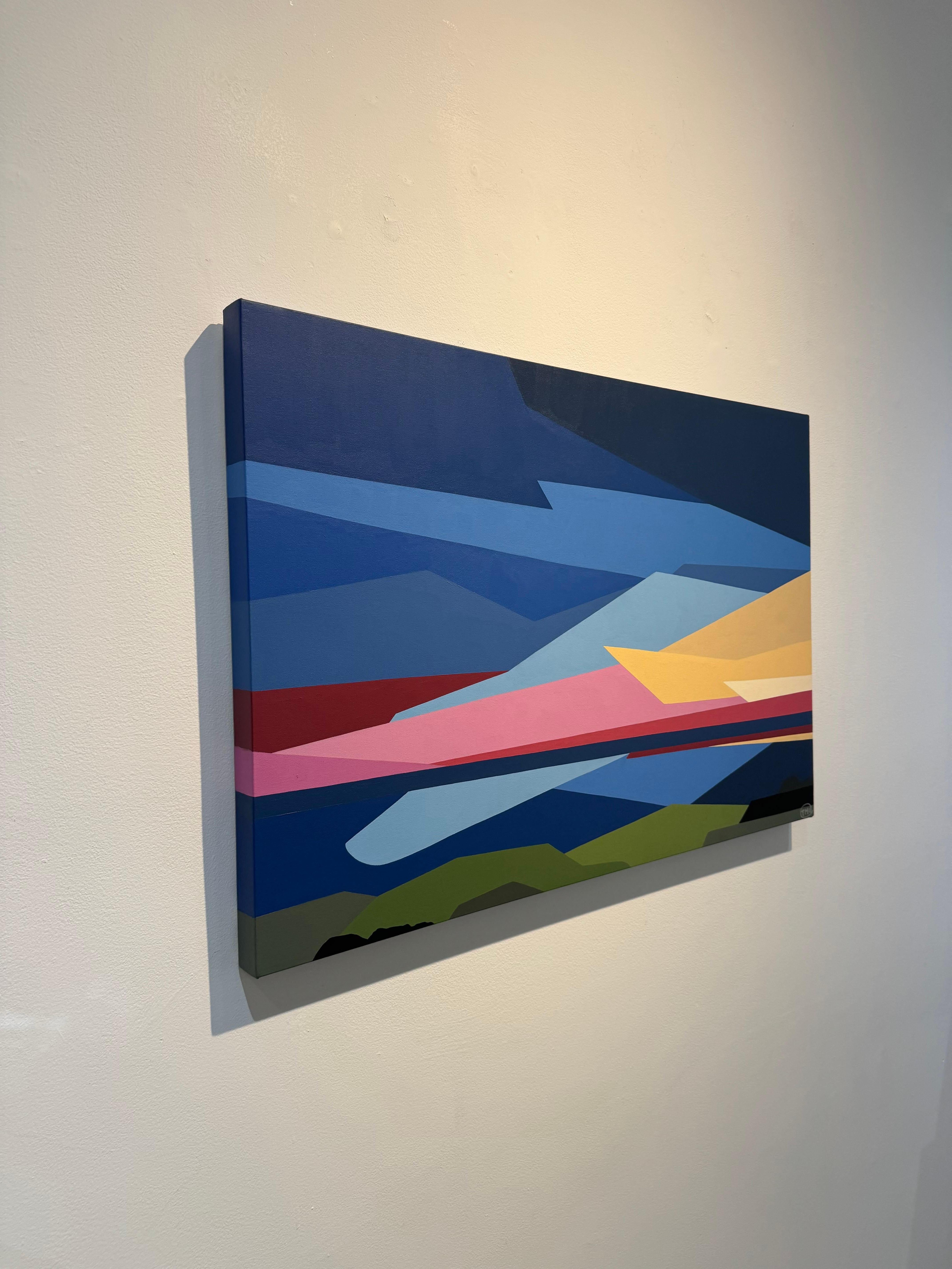 Dämmerung (Schwarz), Landscape Painting, von TMU