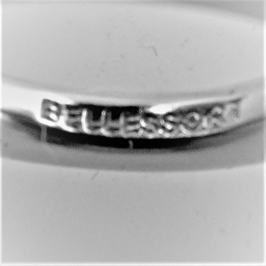 Contemporary White Gold-Plated Fashion Statement Ring to a Dream Planet Lavender Chalcedony For Sale