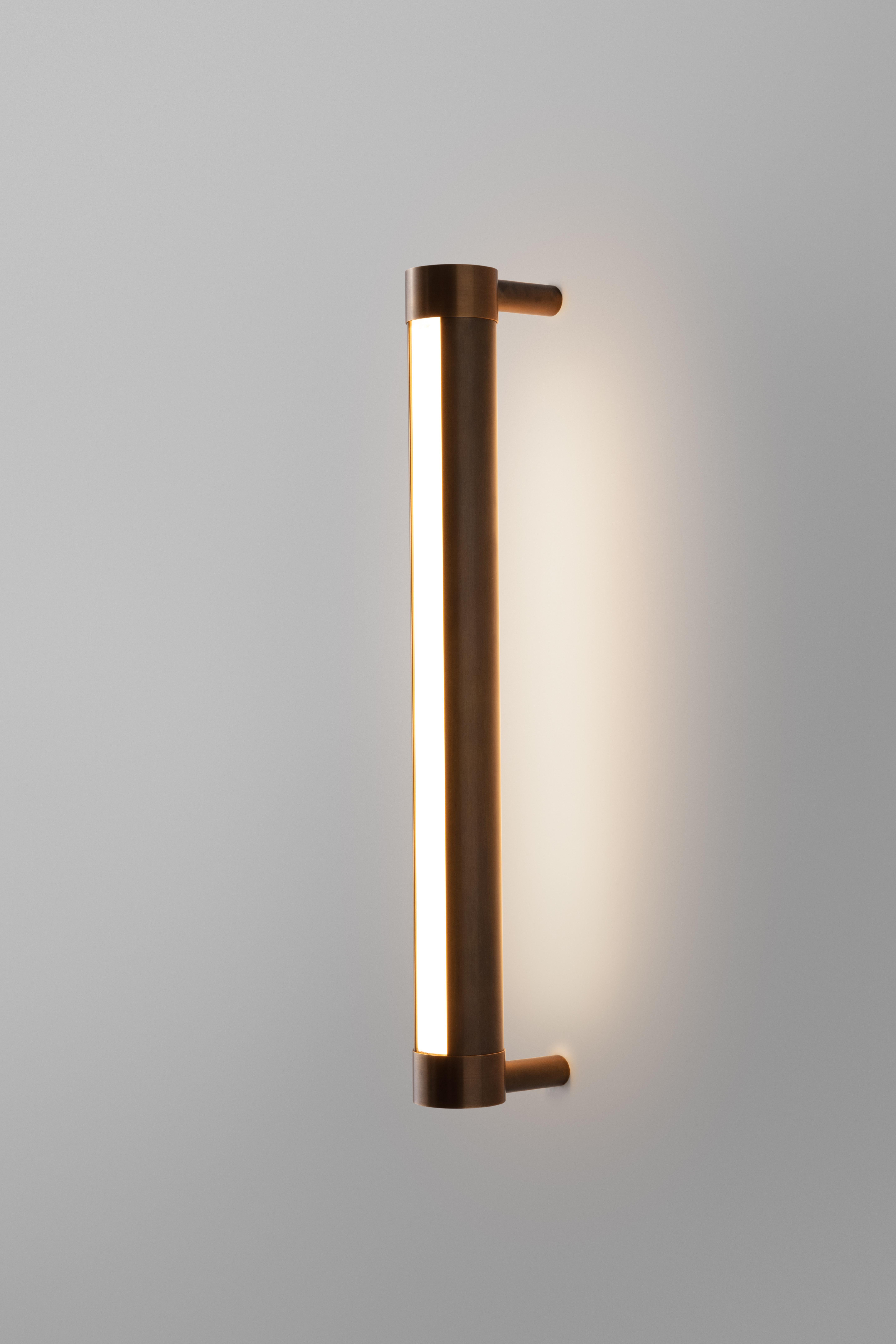 North American To and Fro Sconce Contemporary Minimalist LED Linear Vanity Sconce, UL For Sale