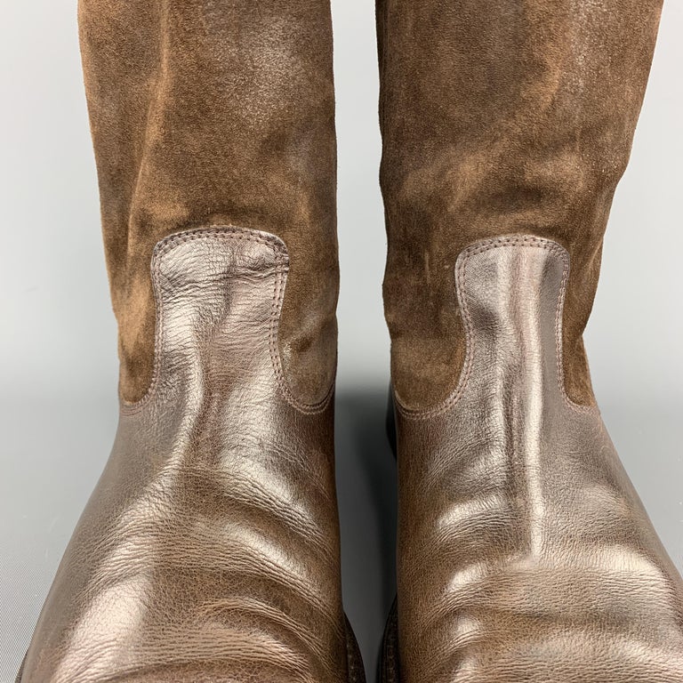 womens brown pull on boots