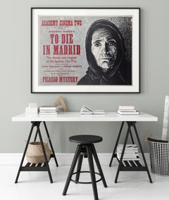 "To Die in Madrid", 1967 Academy Cinema UK Quad Film Poster, Strausfeld