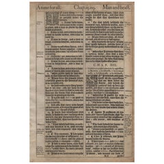 "To Every Thing a Season" 1611 King James Bible, Ecclesiastes 3-5, First Edition