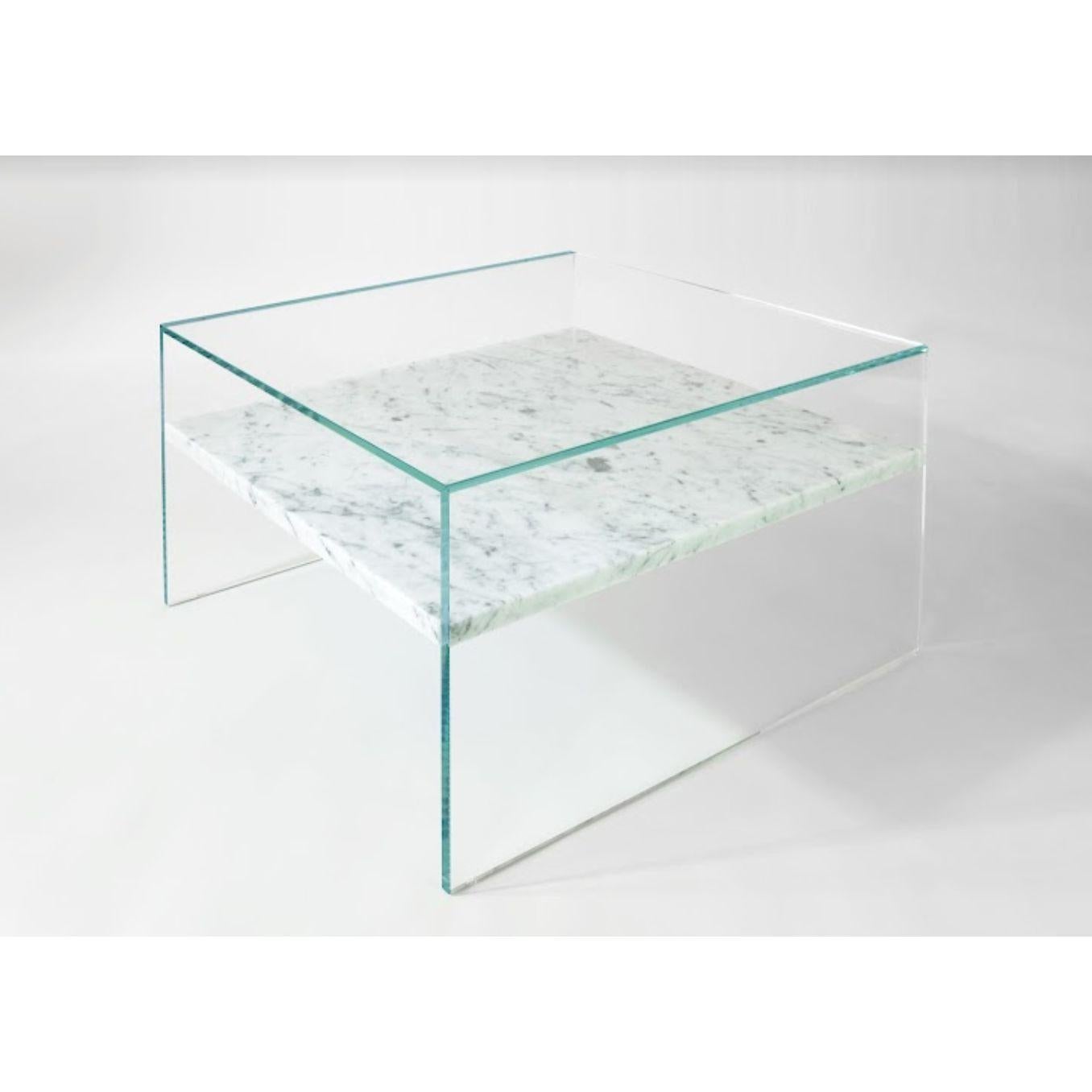 To float within end table by Claste
Dimensions: D 55.9 x W 55.9 x H 45.7 cm
Material: Marble, Glass
Weight: 66 kg

Since 2017 Quinlan Osborne has cultivated an aesthetic in his work that is rooted in the passion for contemporary design he